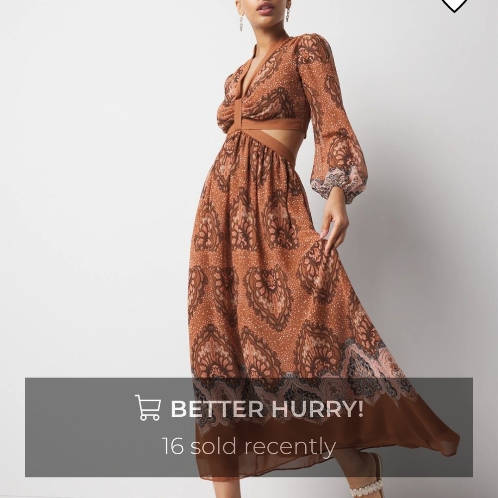 White House Black Market Brown Long Sleeve Midi Dress Sold At White House Black